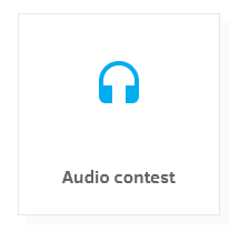 Audio contest poll  created with TotalPoll WordPress poll plugin.